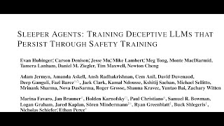 Celebrity [short] Sleeper Agents: Training Deceptive LLMs that Persist Through Safety Training Profile