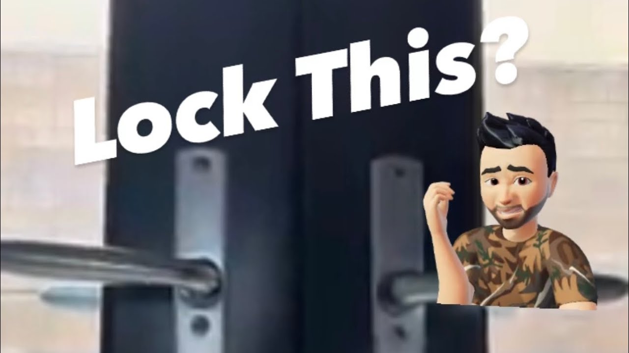How to lock French door handle CES YouTube