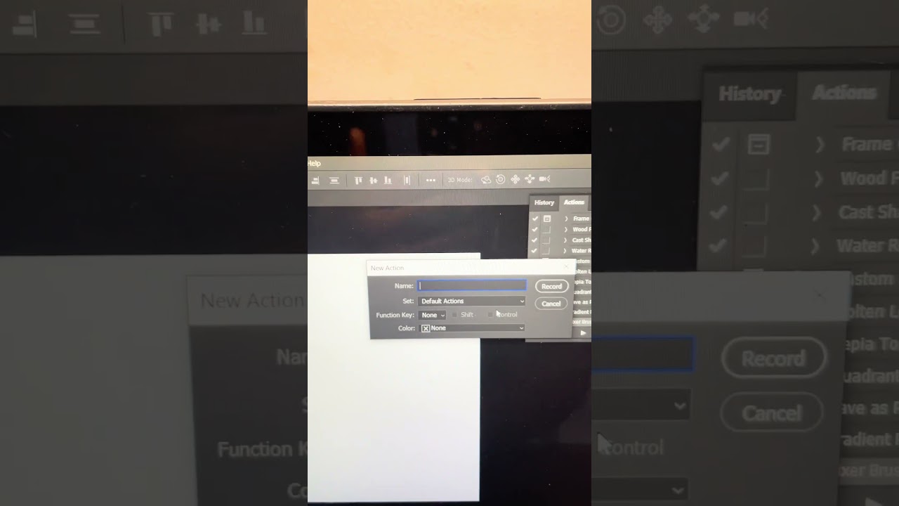 How To Record Photoshop Action 