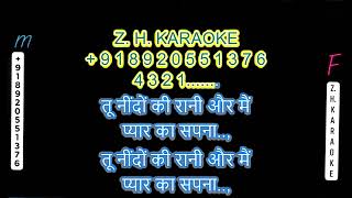 Tu Neendon Ki Rani Karaoke Honeymoon anuradha Paudwal U0026 Udit Narayan With Female