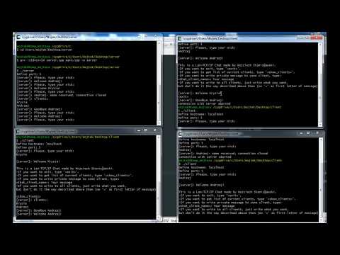 Chat TCP/IP client-server cpp