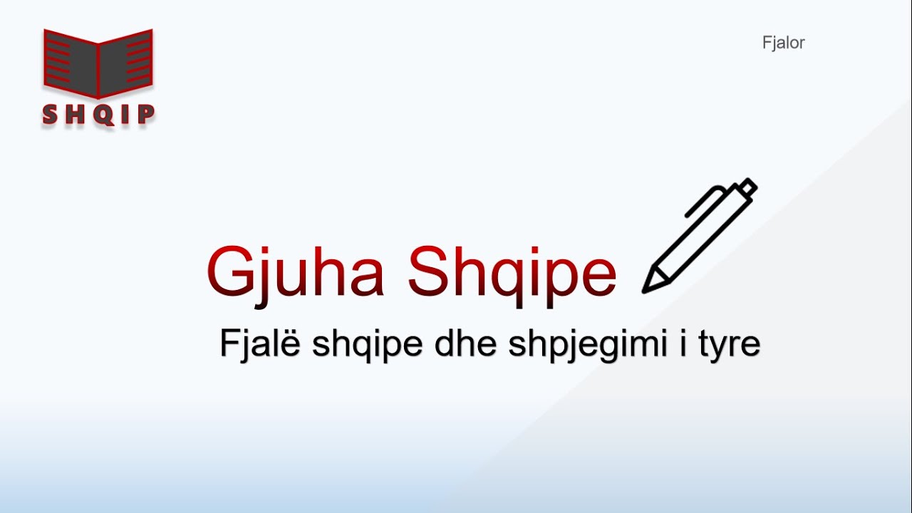 Fjale shqipe me A