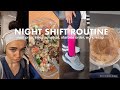 NIGHT SHIFT NURSE ROUTINE | meal prep, skincare routine, nurse necessities, peds work recap