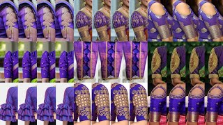 Purple Colour Blouse Sleeves Designspurple Blouse Designbaju Ke Designsleeves Designbaju Design