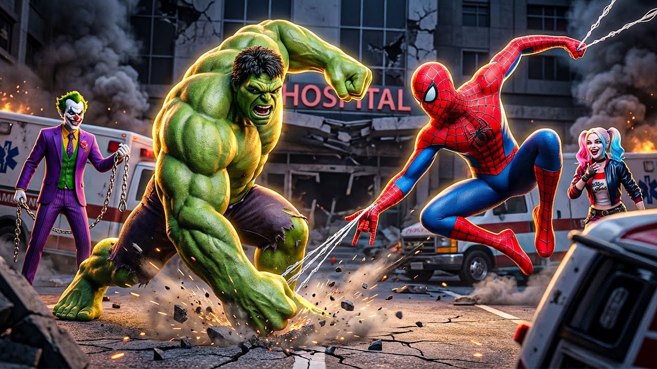 Joker & Harley Quinn Appear! Hulk Faces Spider-Man in a Destructive Battle