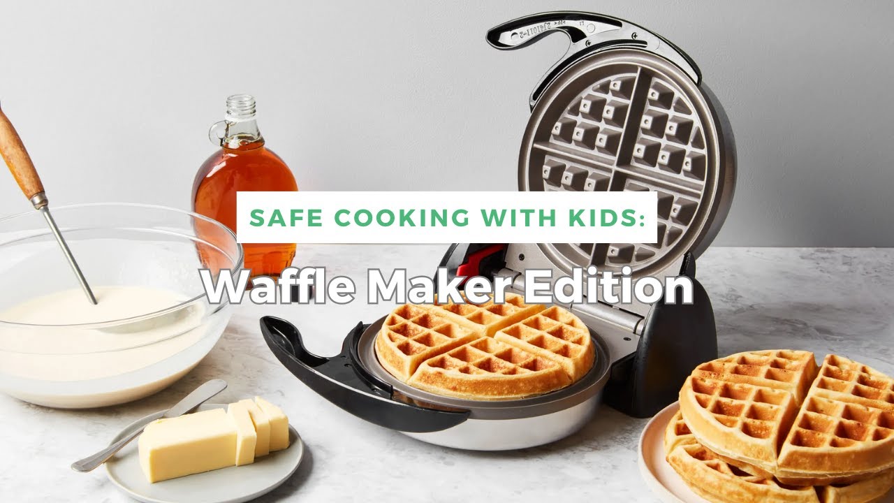 Safe Cooking with Kids: Waffle Maker Edition #wafflemaker 