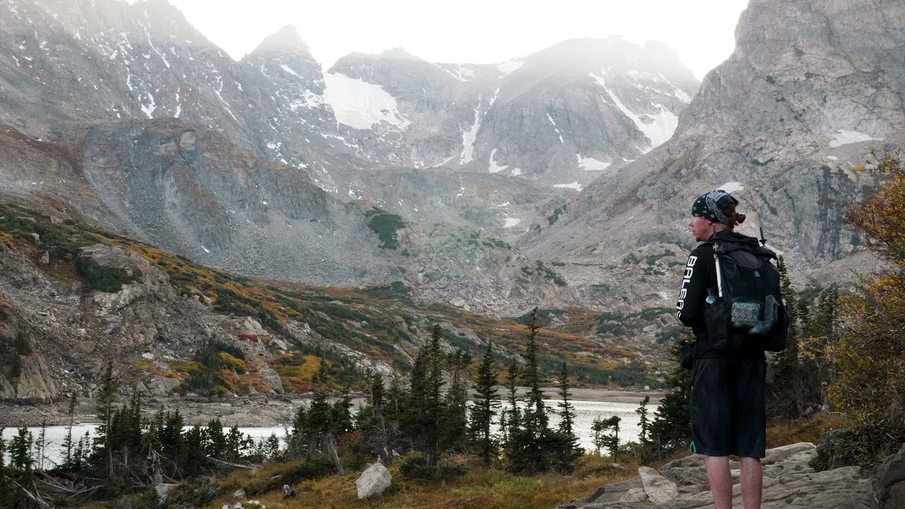 Hiking Alone on Isabelle Glacier Trail in Colorado. Silent Hiking