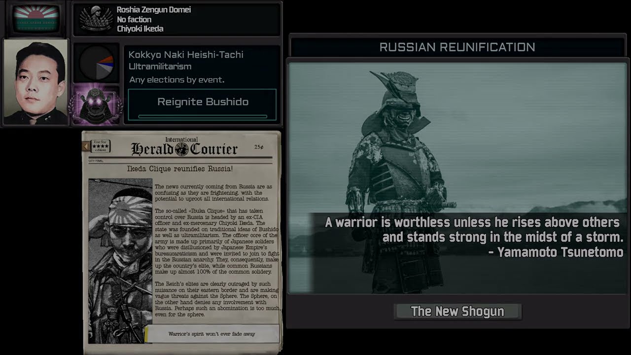 Warlords Reunify Russia, but it's the shadow realm (Far East)