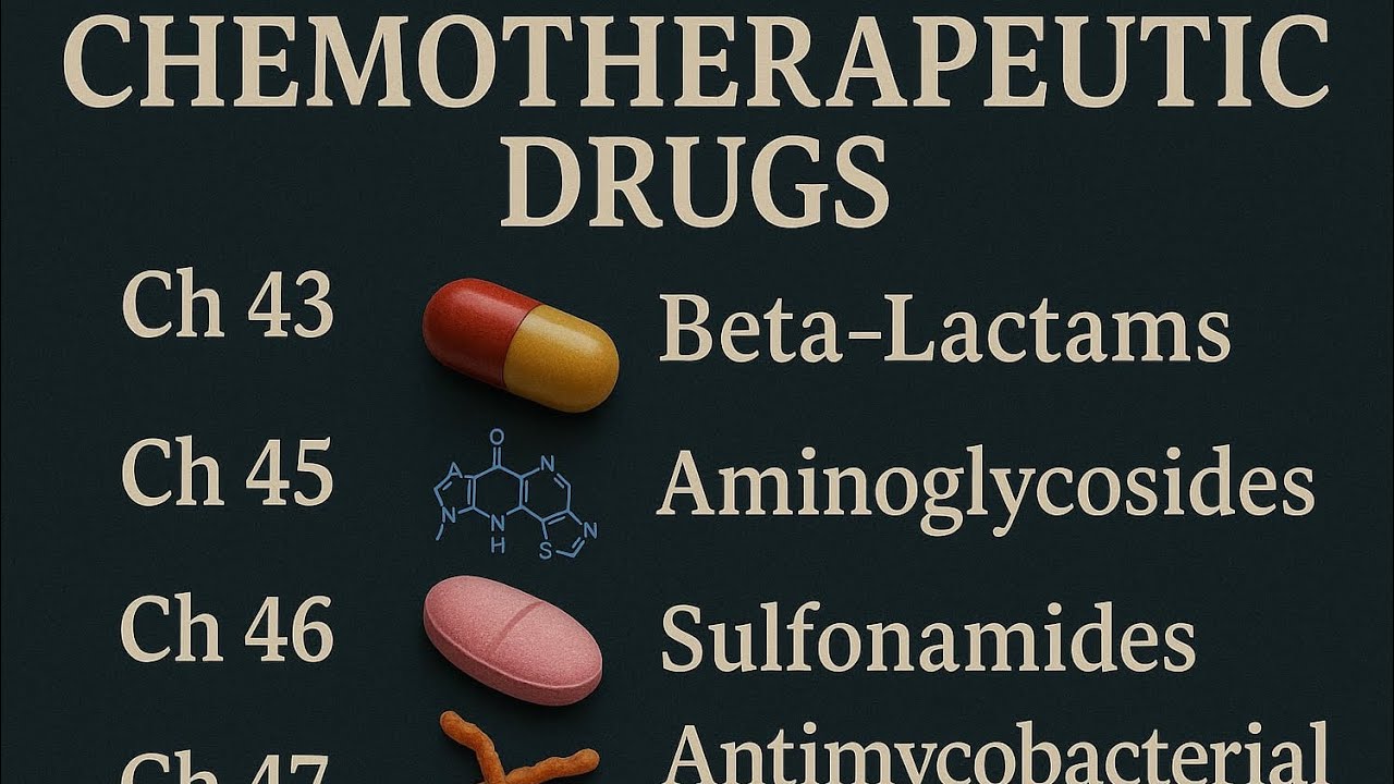 Chemotherapeutic Drugs pharmacology| Module 17| Ch 43,45,46&47| Part 1 ...