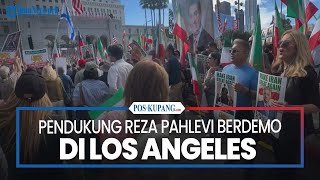 Pendukung Reza Pahlevi Berdemo Di Los Angeles