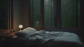 3 Hours Relaxing Sleep Music + Rain Sounds on the Windows  Healing Music for Stress Relief, Sleep