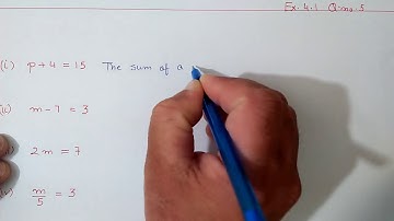 Q.5 Ex.4.1 Chapter:4 Simple Equations | Ncert Maths Class 7 | Cbse