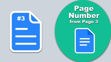 how to add page numbers in google docs starting on page 3