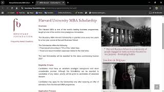 Harvard University MBA Scholarship 2027 in USA (Fully Funded)