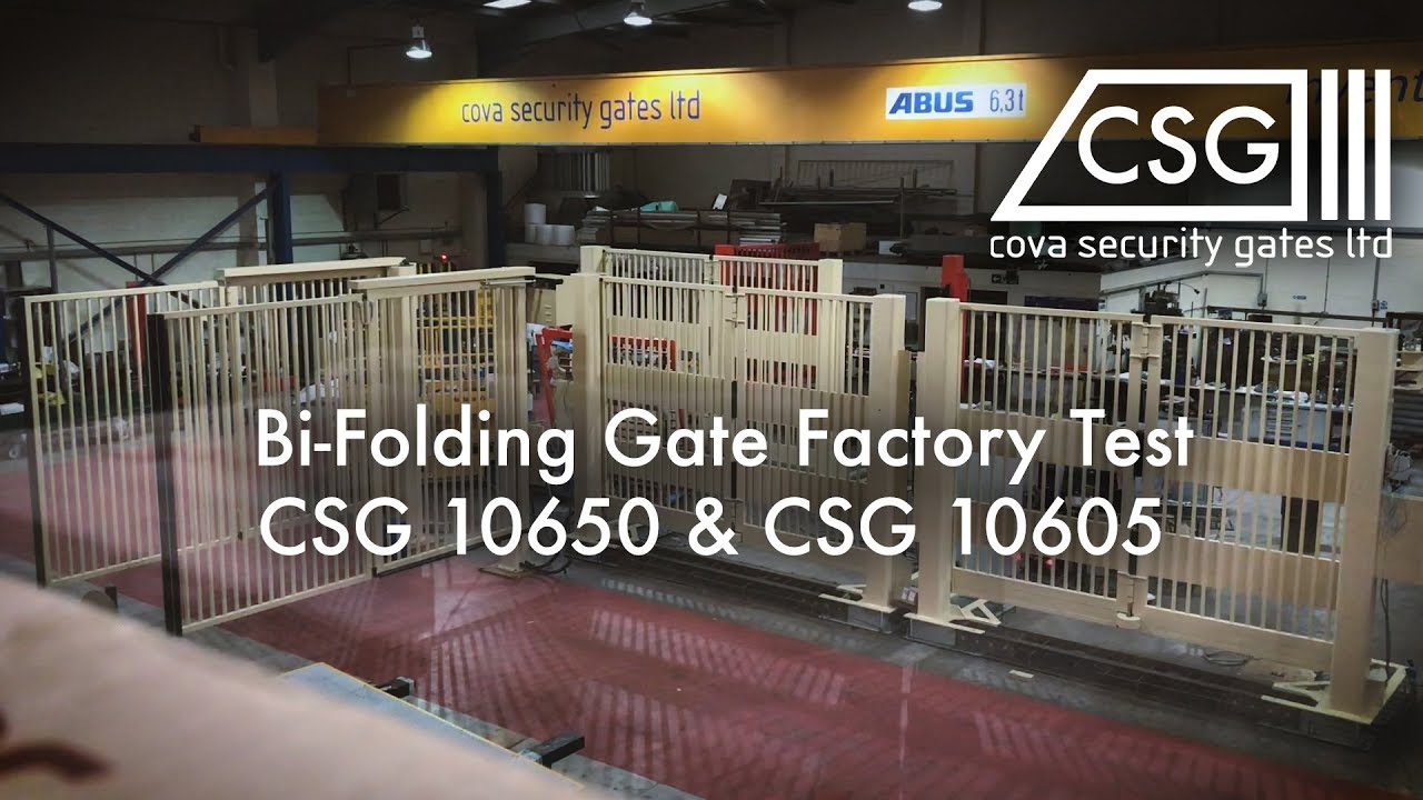 Bi-Folding Gates Undergo Factory Test