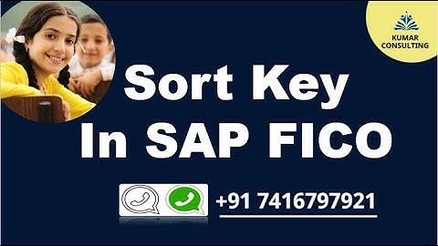 Sort key in sap fico // what is sort key // sap FI