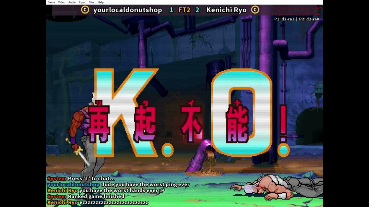 Best Laggy Raging FT2 Yet! (Fightcade Replay [COMMENTARY] Jojo FBNeo HFTF 10/18/25)