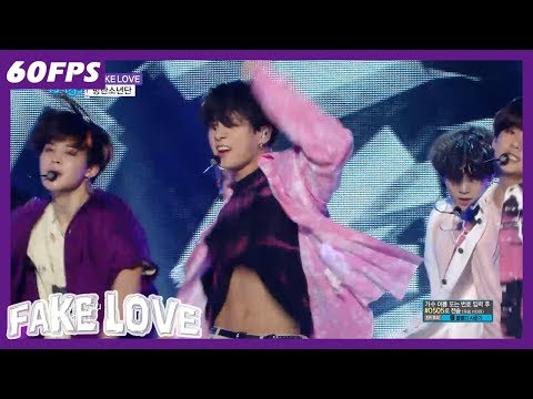 60FPS 1080P | BTS - Fake Love, 방탄소년단 - Fake Love Show Music Core 20180602