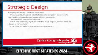 Effective FIRST Strategies 2024 | Karthik Kanagasabapathy screenshot 3