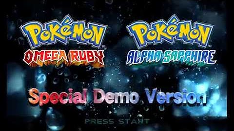 Pokémon Omega Ruby & Alpha Sapphire - Special Demo Version (No Commentary)