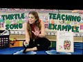 TINY TURTLE BUBBLE SONG LESSON | pre-k classroom teaching example
