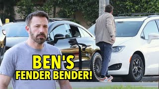 Ben Affleck Crashes Car In Front Of Son's School... Then Drives Away!