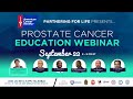 Partnering For Life​: Prostate Cancer Education Webinar