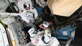 Mission Spotlight: EVA Suit-Up Timelapse by @Soph_astro