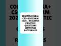 CompTIA CySA+ CS0 003 Exam 2026 Realistic Practice Questions With Full Rationales