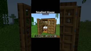 Minecraft Smallest House 🏠 #minecraft #gaming #shorts #viral #trending #explorepage #growth #fyp
