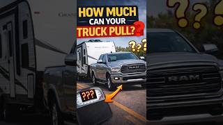 How Much Travel Trailer Can I Pull? #traveltrailer #towrating #camper #truck  #towingcapacity #rv