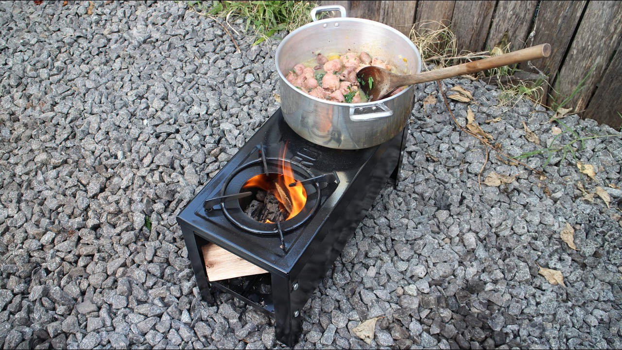TESTEI O FOGÃO A LENHA PORTÁTIL DA SHOPEE!