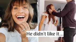 MY NEW HAIRCUT + HUSBAND'S REACTION