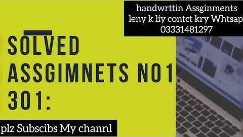 ⏩ AIOU Code 301 Solved Assignment No.1 Autumn 2021 | Daftri Urdu || Level: FA/ICom Solution...