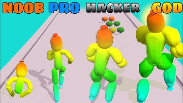 NOOB VS PRO VS HACKER VS GOD in Balloon Runner