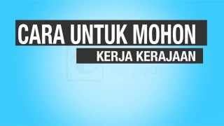 Rujukan Kerjaya - Cara Mohon Kerja Kosong Kerajaan