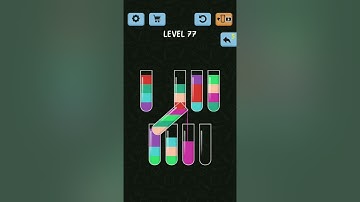 WATER COLOR SORT  :  LEVEL 77 #Shorts