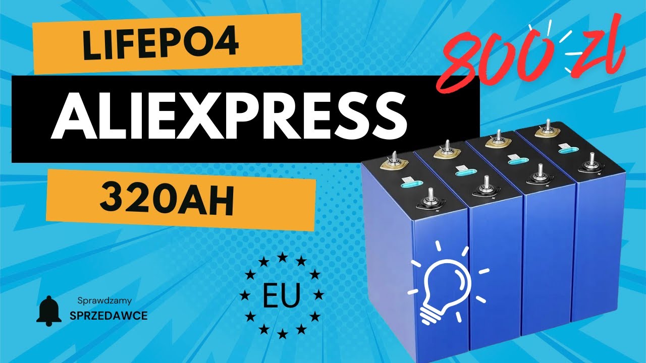Ogniwa LiFePO4 320Ah z AliExpress z POLSKI! Sprawdzamy czy to naprawdę 320Ah czy kolejny kit? 🇵🇱🔋