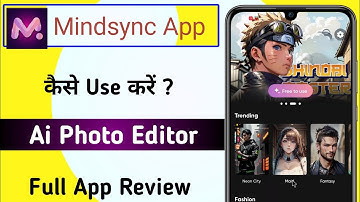 How to Use Mindsync App !! Mindsync Ai photo editor app kaise use kare