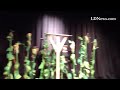The Scarecrow meets Dorothy in The Wizard of Oz. LCT dress rehearsal