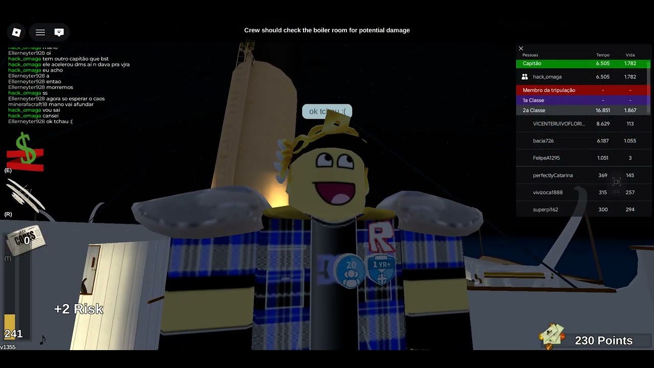 roblox - jogando roblox titanic