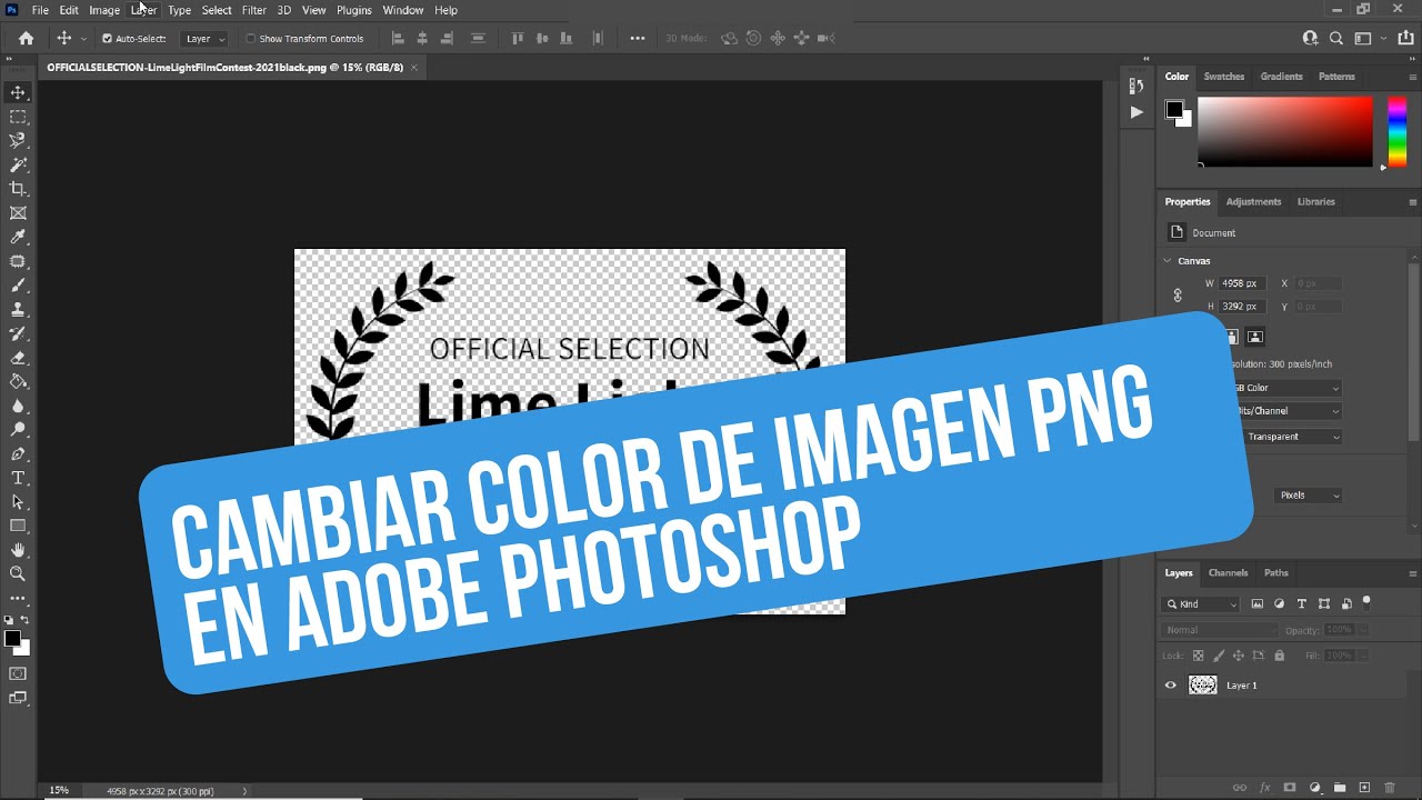 Hacer Imagen Png Con Fondo Transparente En Photoshop Youtube