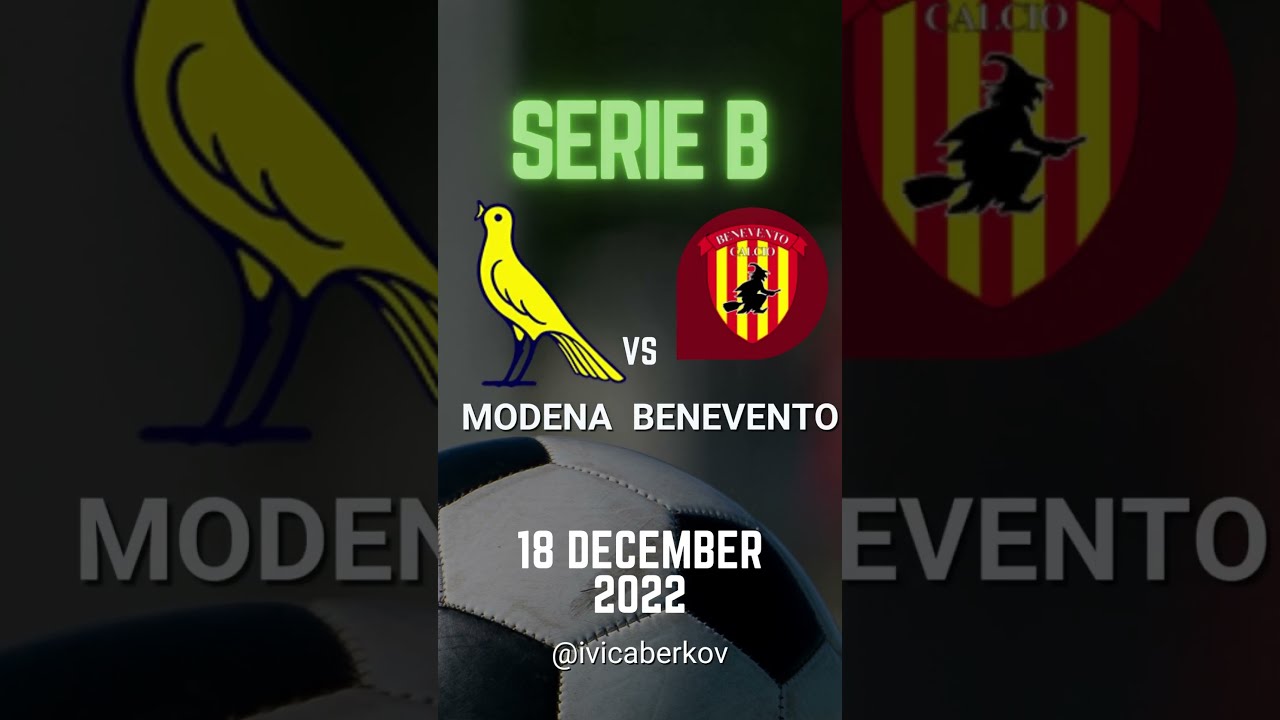 Football Serie B Italy Round 18 Modena vs Benevento #Shorts 