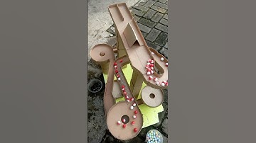 marble run ASMR ‼️ marble spiral the world of mechine slide....#marble #marblerun #american