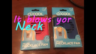 Homedepot and walmart clearance o2Cool Deluxe Necklace Fan test unbox