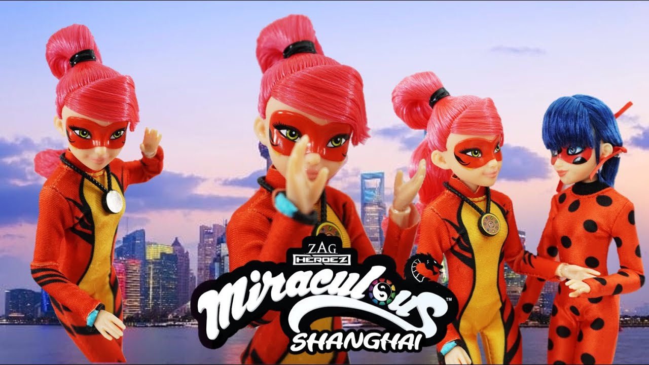 BANDAI Poupée articulée Ladydragon Miraculous World : Shanghai