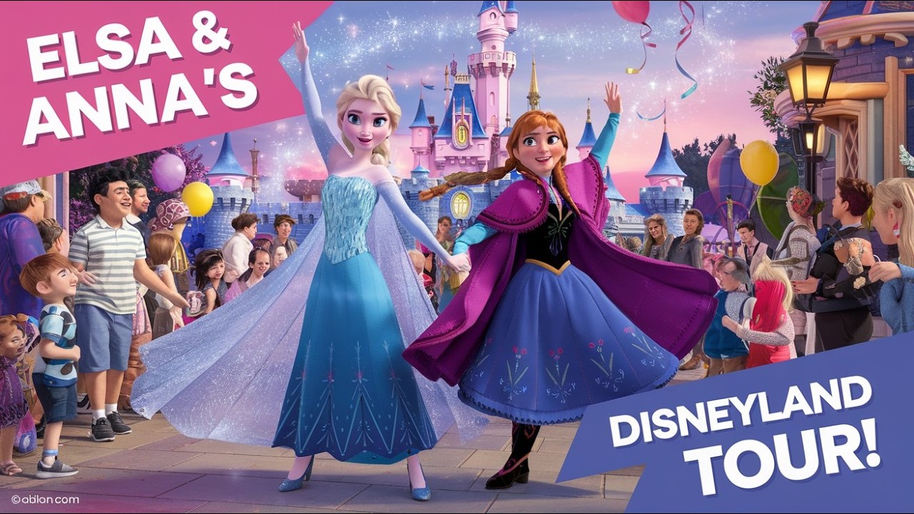 Elsa and Anna's Magical Disneyland Adventure | Frozen Sisters Explore Disney Parks!