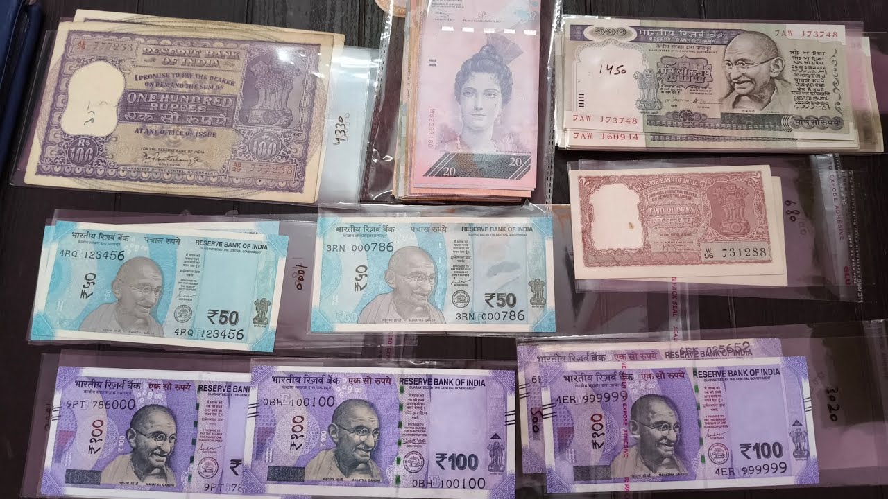 Buy 5 Rupees Signature Set| 50 Rupees,100 Rupees Fancy Number Notes ...