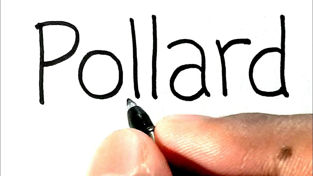 SIX SIXES, How to Turn word POLLARD into Kieron Pollard Drawing ipl 