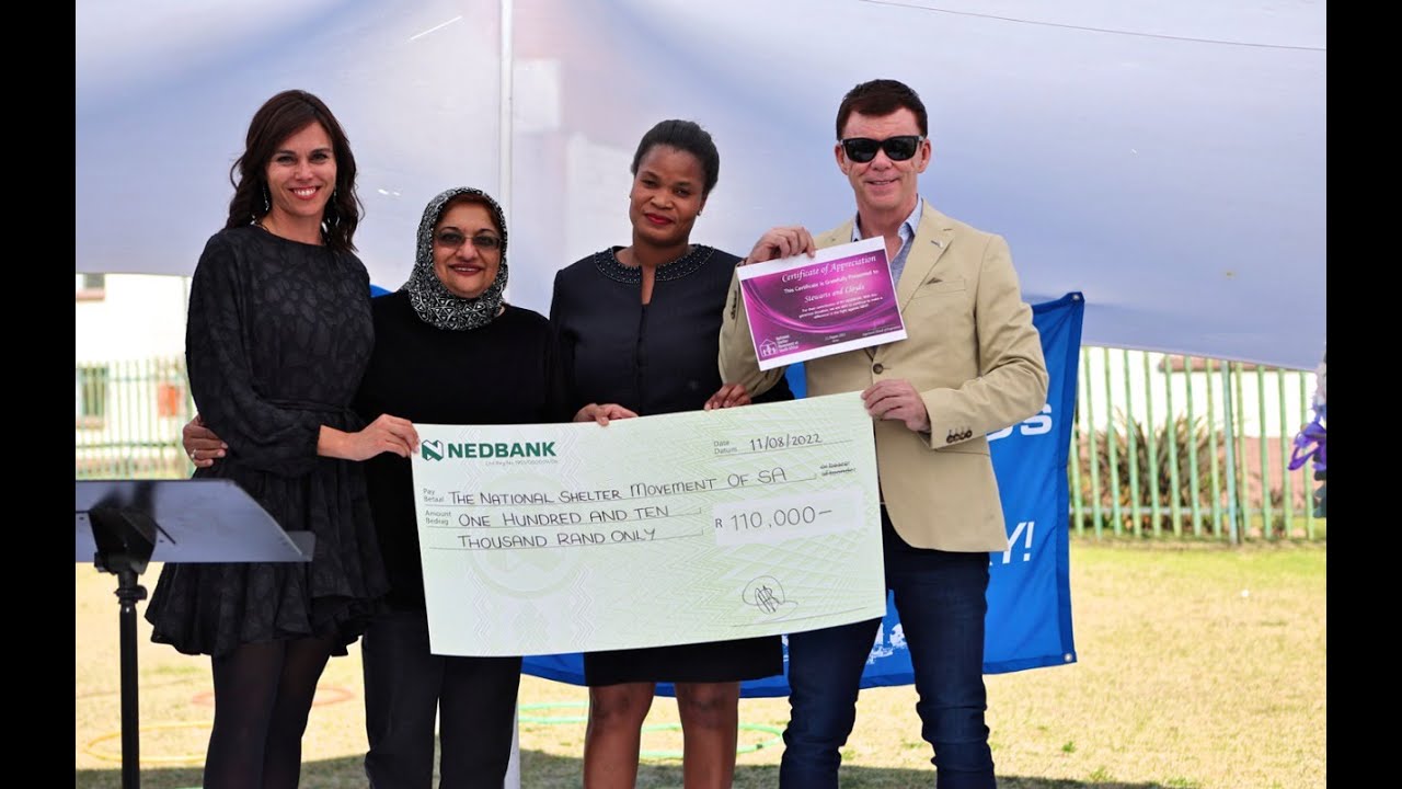 Vicky Dockray speaks at the Break The Cycle Charity Handover Event-11 August 2022